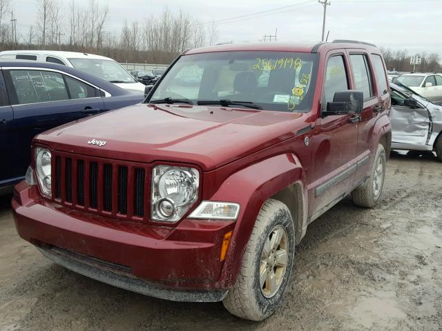 1C4PJMAK3CW124333 - 2012 JEEP LIBERTY SP RED photo 2