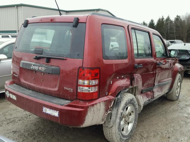 1C4PJMAK3CW124333 - 2012 JEEP LIBERTY SP RED photo 4