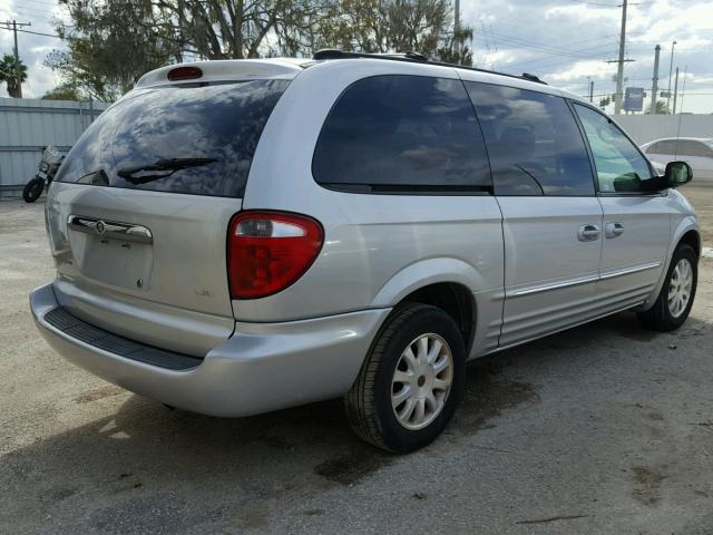 2C4GP54L13R136207 - 2003 CHRYSLER TOWN & COU SILVER photo 4