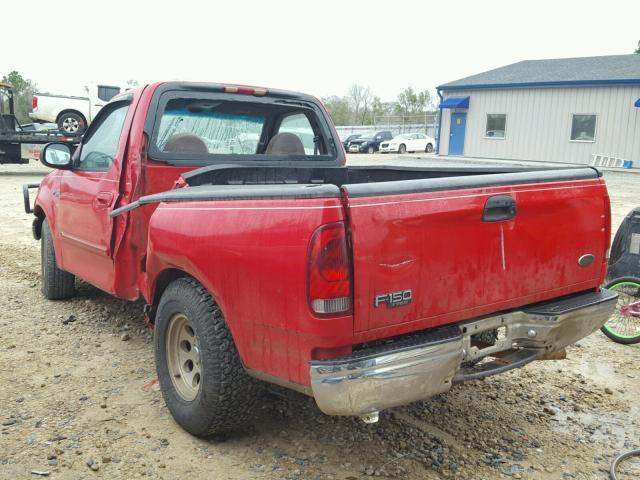 1FTZF1727YKA33449 - 2000 FORD F150 RED photo 3