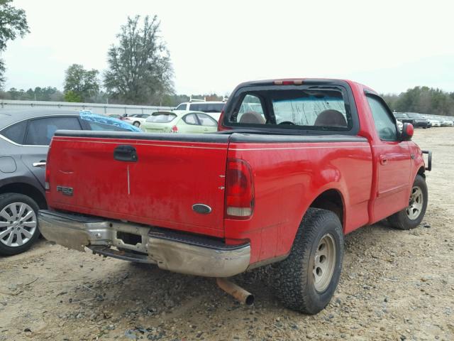 1FTZF1727YKA33449 - 2000 FORD F150 RED photo 4