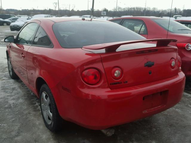 1G1AK18FX87232727 - 2008 CHEVROLET COBALT LS RED photo 3