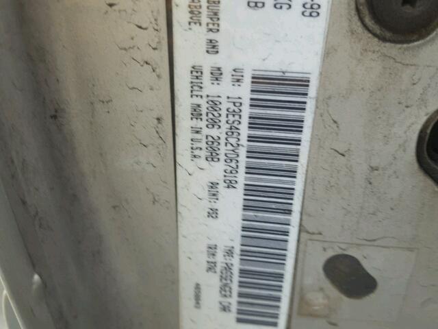 1P3ES46C2YD679184 - 2000 PLYMOUTH NEON BASE 银色 照片 10