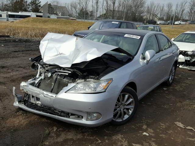 JTHBK1EG0A2366608 - 2010 LEXUS ES 350 SILVER photo 2