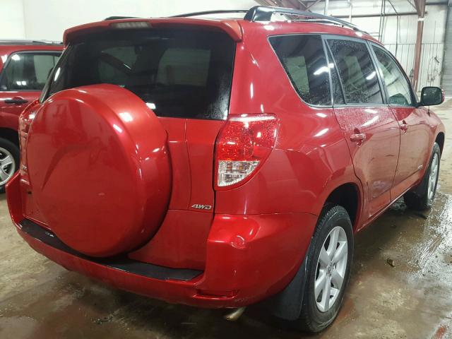 JTMBD31VX66015250 - 2006 TOYOTA RAV4 LIMIT RED photo 4