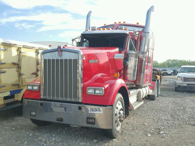 1XKWD49X39J241228 - 2009 KENWORTH CONSTRUCTI RED photo 2