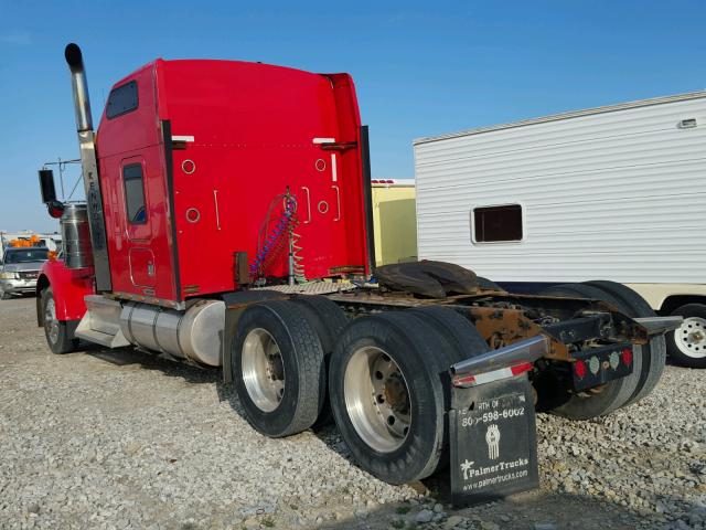 1XKWD49X39J241228 - 2009 KENWORTH CONSTRUCTI RED photo 3