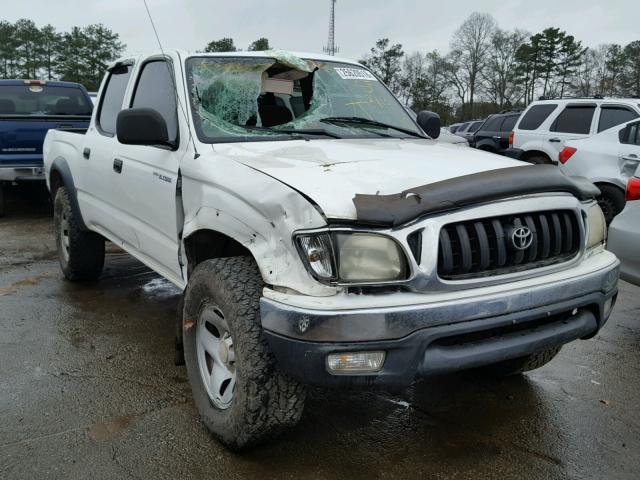 5TEHN72N84Z422836 - 2004 TOYOTA TACOMA DOU WHITE photo 1