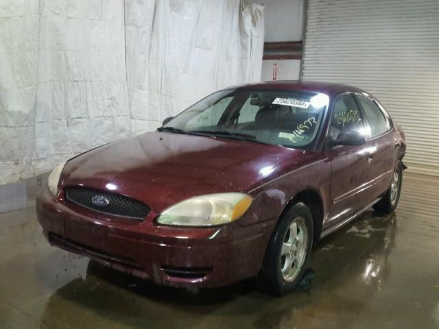 1FAFP55244A210653 - 2004 FORD TAURUS SES RED photo 2