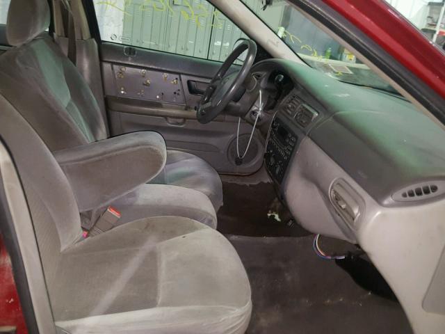 1FAFP55244A210653 - 2004 FORD TAURUS SES RED photo 5