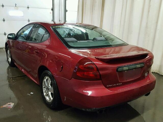 2G2WS522751142197 - 2005 PONTIAC GRAND PRIX Tünd qırmızı foto 3