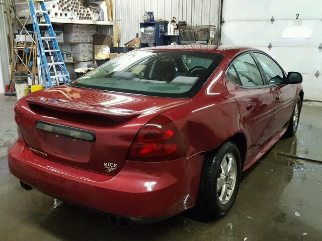 2G2WS522751142197 - 2005 PONTIAC GRAND PRIX Tünd qırmızı foto 4