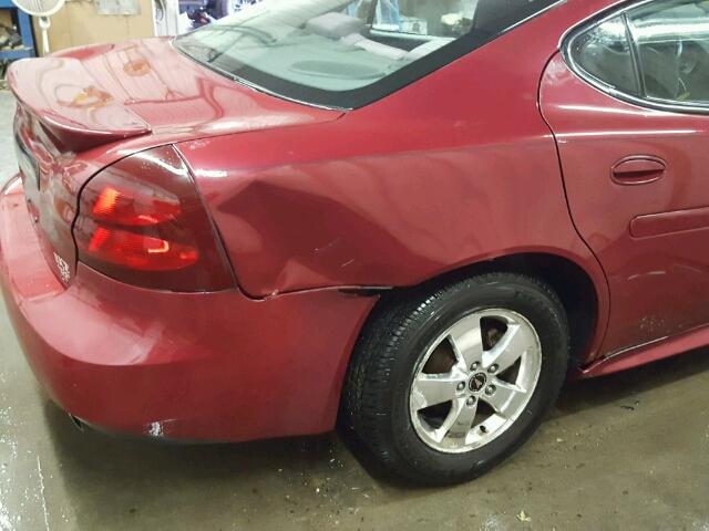 2G2WS522751142197 - 2005 PONTIAC GRAND PRIX Tünd qırmızı foto 9