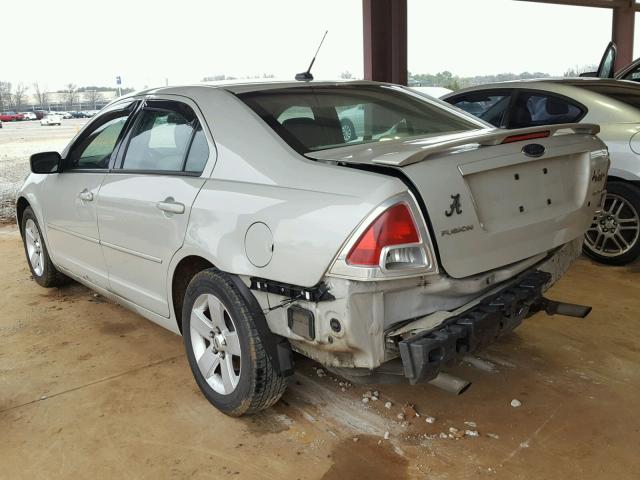 3FAHP07128R239225 - 2008 FORD FUSION SE CREAM photo 3