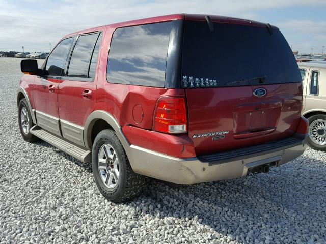 1FMFU17L24LB01674 - 2004 FORD EXPEDITION RED photo 3