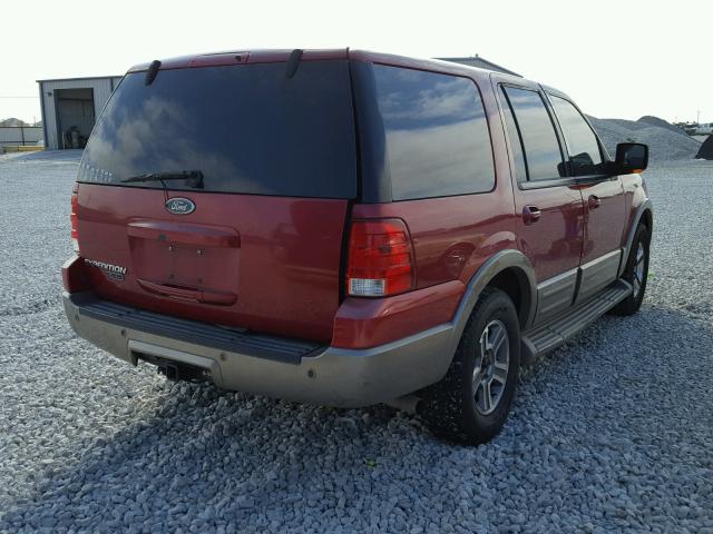 1FMFU17L24LB01674 - 2004 FORD EXPEDITION RED photo 4