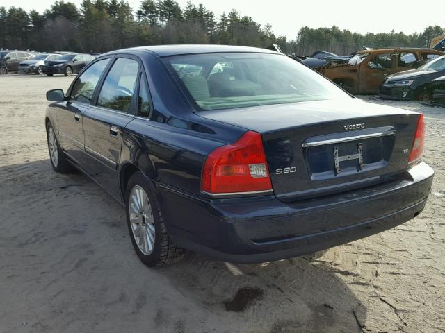 YV1TS91Z241352970 - 2004 VOLVO S80 T6 BLUE photo 3