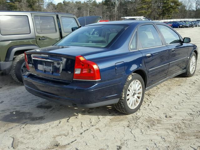 YV1TS91Z241352970 - 2004 VOLVO S80 T6 BLUE photo 4