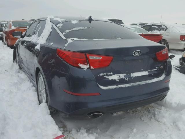 5XXGN4A73FG462563 - 2015 KIA OPTIMA EX BLUE photo 3