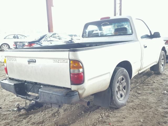 5TENL42N94Z417944 - 2004 TOYOTA TACOMA WHITE photo 4