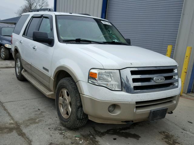 1FMFU18527LA07976 - 2007 FORD EXPEDITION WHITE photo 1