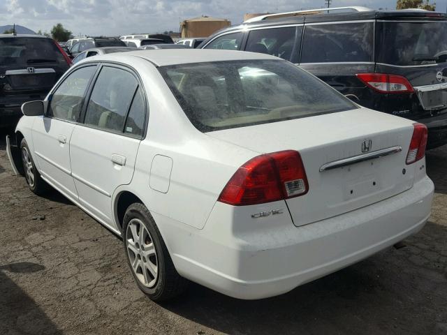 2HGES267X3H519364 - 2003 HONDA CIVIC EX თეთრი ფოტო 3