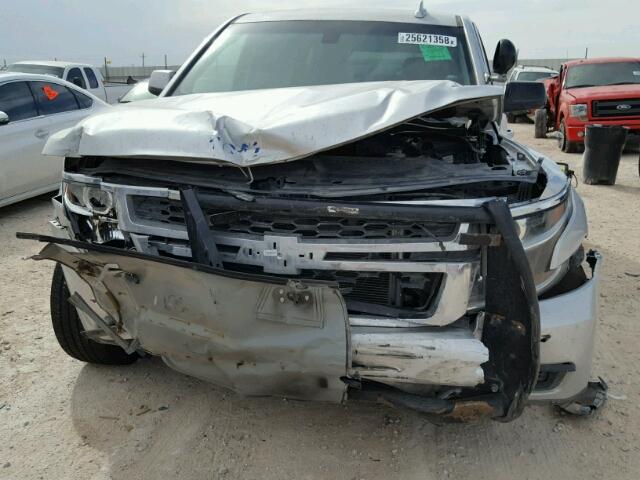 1GNLC2EC4FR575734 - 2015 CHEVROLET TAHOE POLI SILVER photo 9