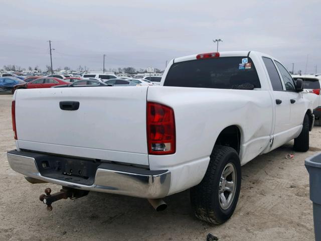 1D7HA18D64J221217 - 2004 DODGE RAM 1500 S WHITE photo 4