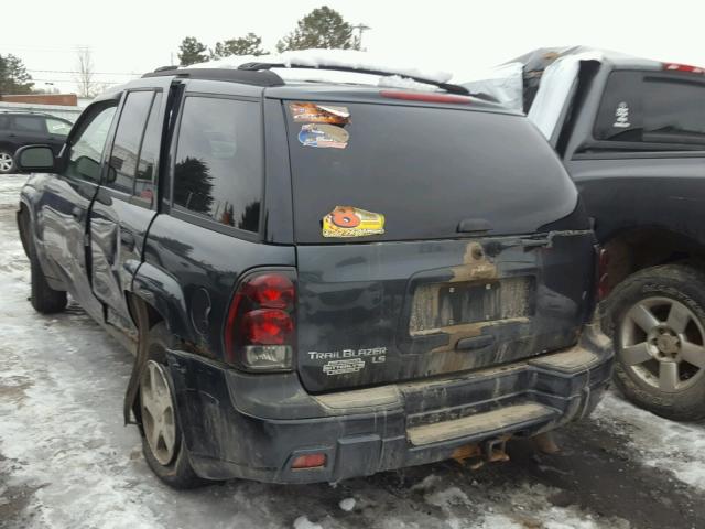 1GNDT13S162108045 - 2006 CHEVROLET TRAILBLAZE GRAY photo 3