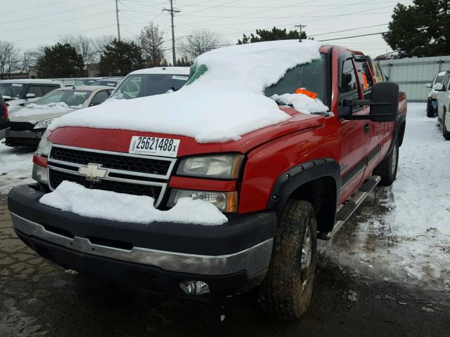 1GCHK23D46F157432 - 2006 CHEVROLET SILVERADO RED photo 2