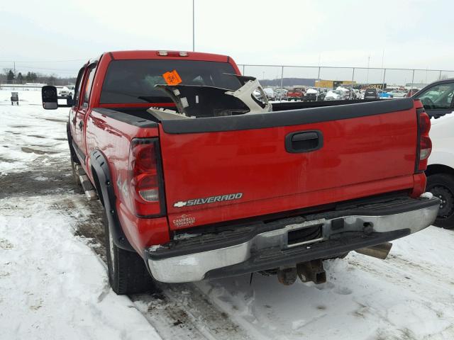 1GCHK23D46F157432 - 2006 CHEVROLET SILVERADO RED photo 3