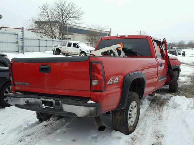 1GCHK23D46F157432 - 2006 CHEVROLET SILVERADO RED photo 4