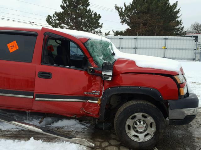 1GCHK23D46F157432 - 2006 CHEVROLET SILVERADO RED photo 9