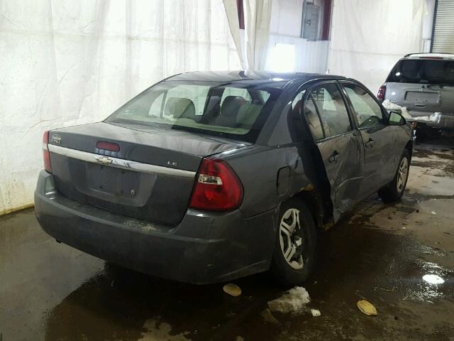 1G1ZS58F97F256032 - 2007 CHEVROLET MALIBU LS GRAY photo 4