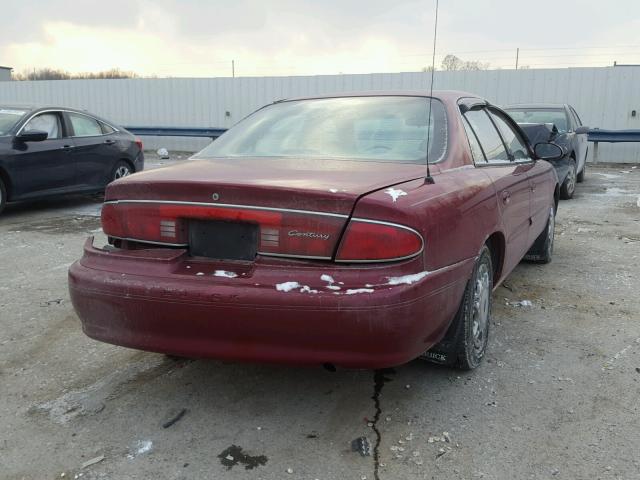 2G4WS52JX41312761 - 2004 BUICK CENTURY CU BURGUNDY photo 4