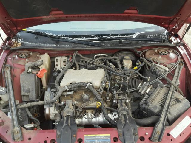 2G4WS52JX41312761 - 2004 BUICK CENTURY CU BURGUNDY photo 7