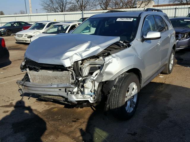 2GNALDECXB1275878 - 2011 CHEVROLET EQUINOX LT SILVER photo 2