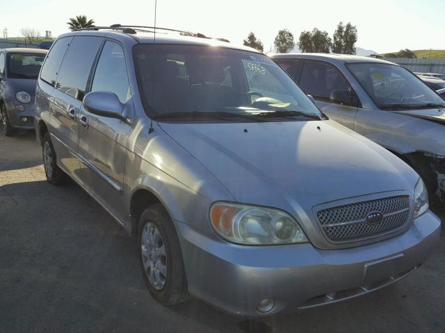 KNDUP132356769953 - 2005 KIA SEDONA EX GRAY photo 1