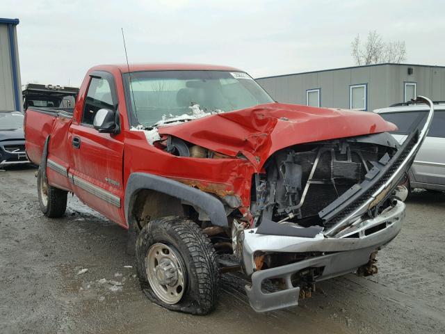 1GCHK24U22E244857 - 2002 CHEVROLET SILVERADO RED photo 1