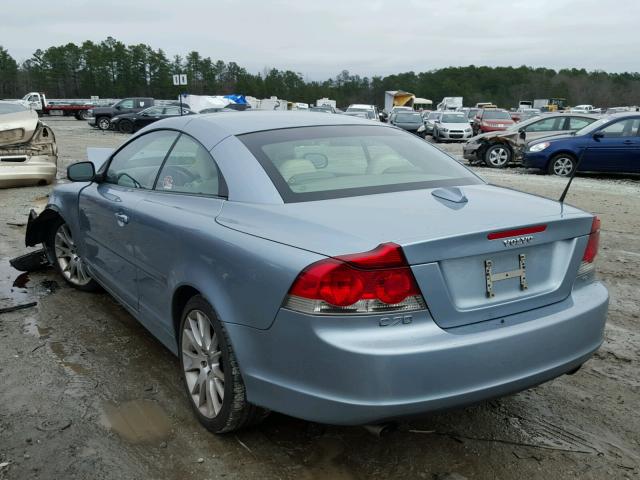 YV1MC67238J049843 - 2008 VOLVO C70 T5 BLUE photo 3