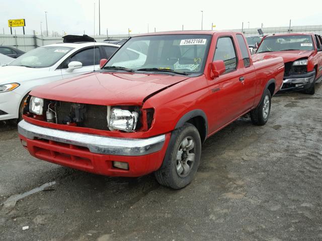 1N6DD26SXXC335105 - 1999 NISSAN FRONTIER K RED photo 2