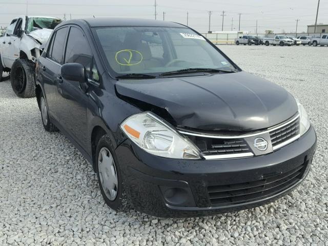 3N1BC11E38L410499 - 2008 NISSAN VERSA S BLACK photo 1