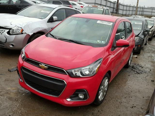 KL8CD6SA7GC633607 - 2016 CHEVROLET SPARK 1LT RED photo 2