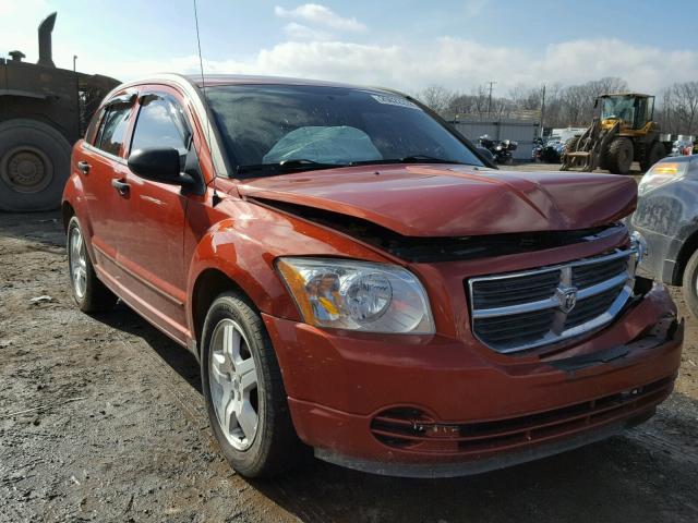 1B3HB48B27D532722 - 2007 DODGE CALIBER SX ORANGE photo 1