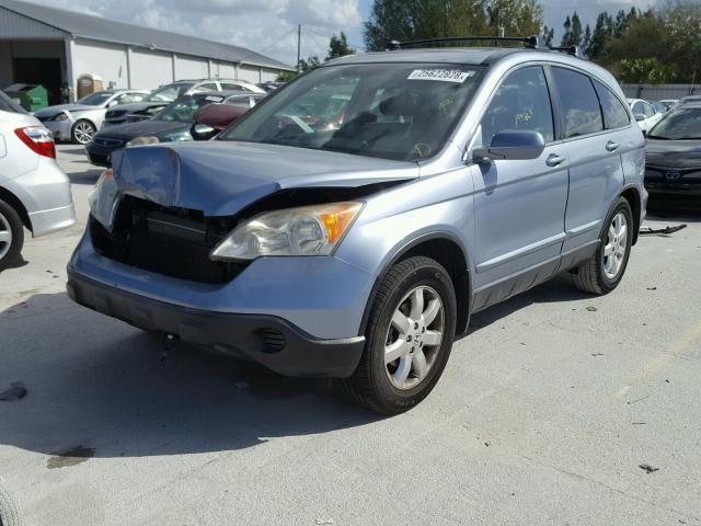 JHLRE38747C026396 - 2007 HONDA CR-V EXL BLUE photo 2