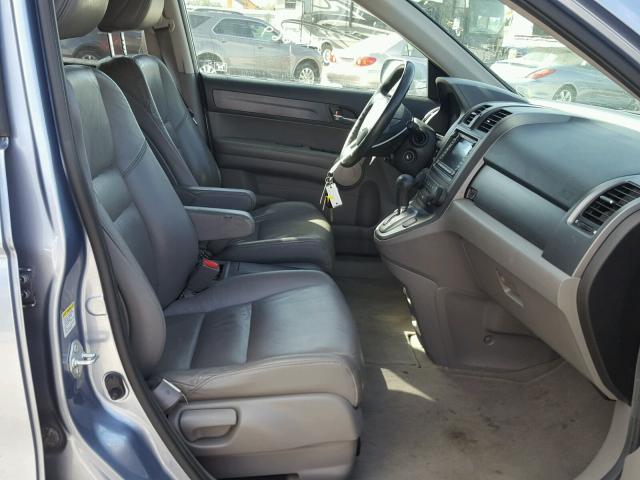 JHLRE38747C026396 - 2007 HONDA CR-V EXL BLUE photo 5