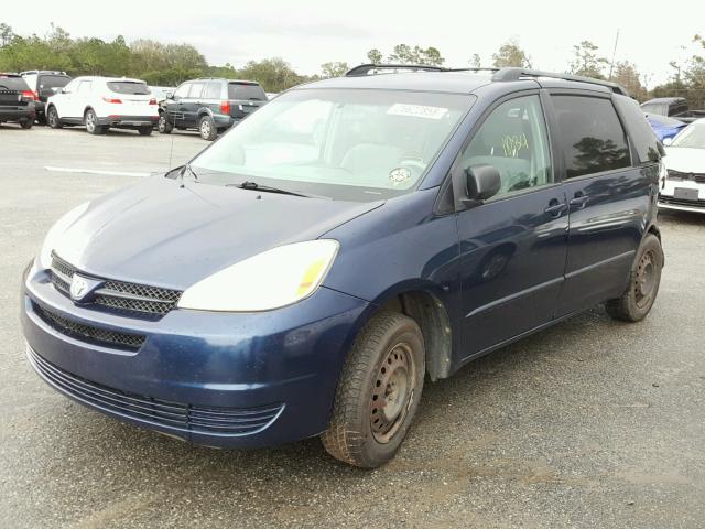 5TDZA23C44S187056 - 2004 TOYOTA SIENNA CE BLUE photo 2