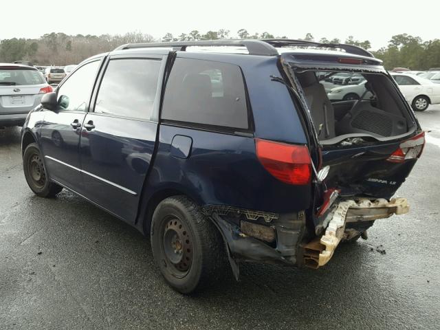 5TDZA23C44S187056 - 2004 TOYOTA SIENNA CE BLUE photo 3