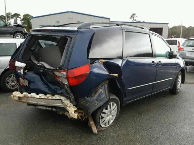 5TDZA23C44S187056 - 2004 TOYOTA SIENNA CE BLUE photo 4