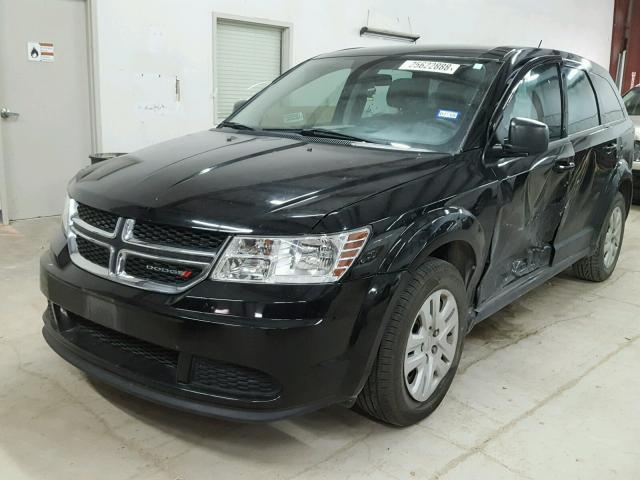 3C4PDCAB9ET310615 - 2014 DODGE JOURNEY SE BLACK photo 2